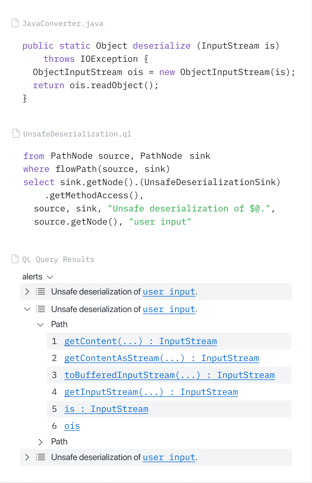 Screenshot of CodeQL VSCode extension